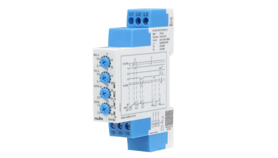 Voltage Protection Relay, 3-Phase, Variable Settings