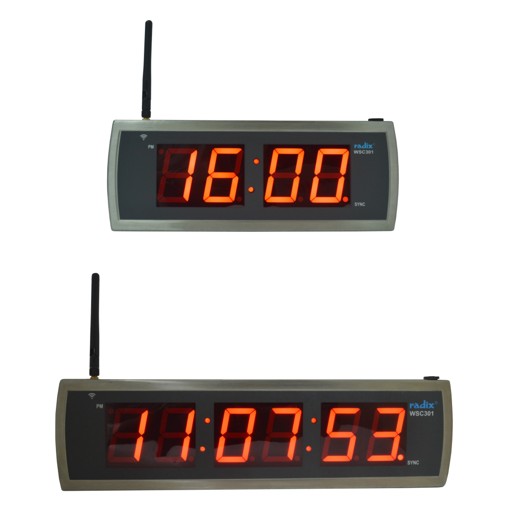 Wi-Fi GPS Slave Clock, 2.3" LED display | Radix Electrosystems