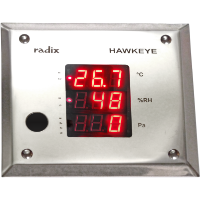 Clean Room Monitor, 3 Row | Radix Electrosystems