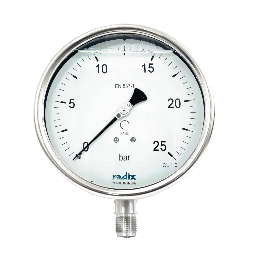 Pressure Gauge Bourdon Type | Radix Electrosystems
