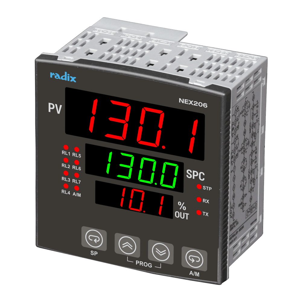 Single/Dual Channel PID Controller, Full-featured, 96Wx96Hx60D, Output Power Display | Radix Electrosystems