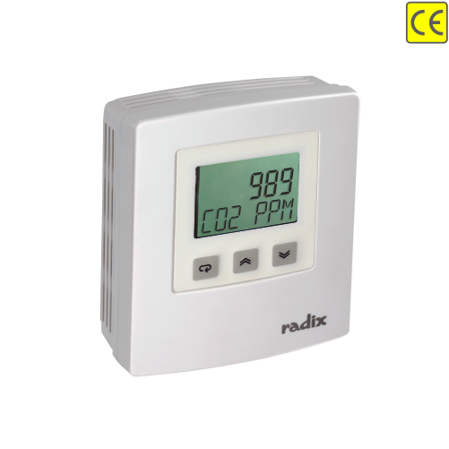 Carbon Dioxide Transmitter, Wall Mount | Radix Electrosystems