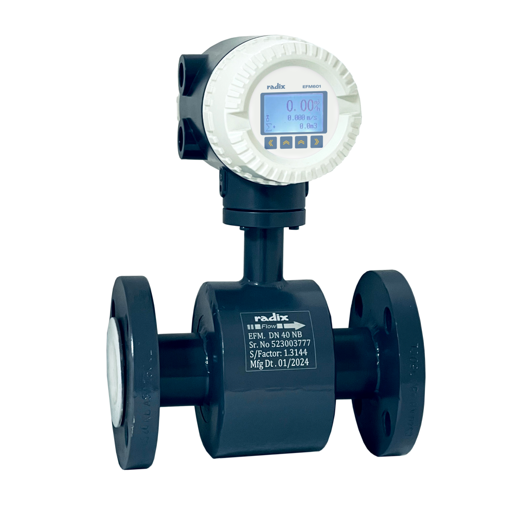 Electromagnetic Flowmeter - Integral & Remote Display | EFM601 | Radix
